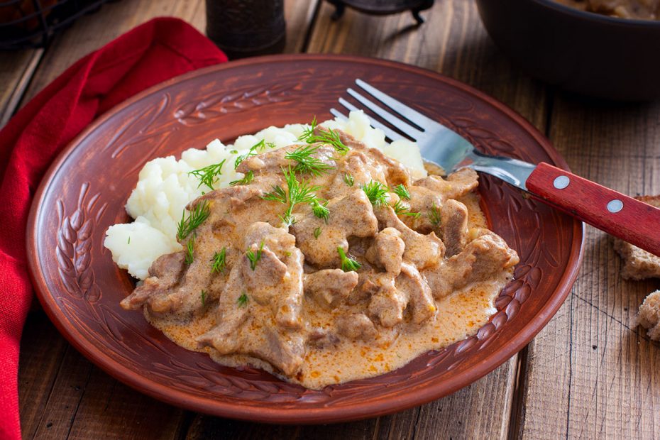 Hovädzie Stroganov