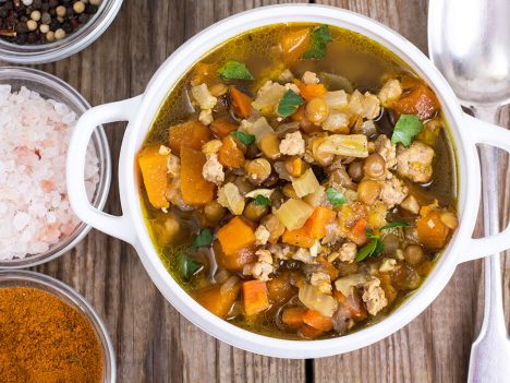 Hŕstková polievka s hlivou