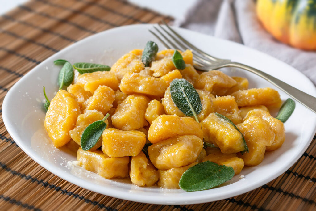 tekvicové gnocchi