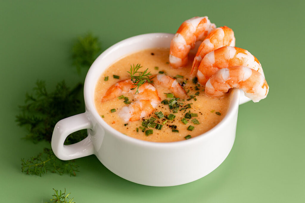 Karibská krevetová polievka